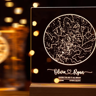 Guiding Love: The Timeless Elegance of Star Map Lights for Valentine's Day