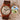 Custom Redwood Sketch Watch, Leather Strap
