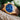 Personalized Bamboo Wood Watch For Men, Blue Marble