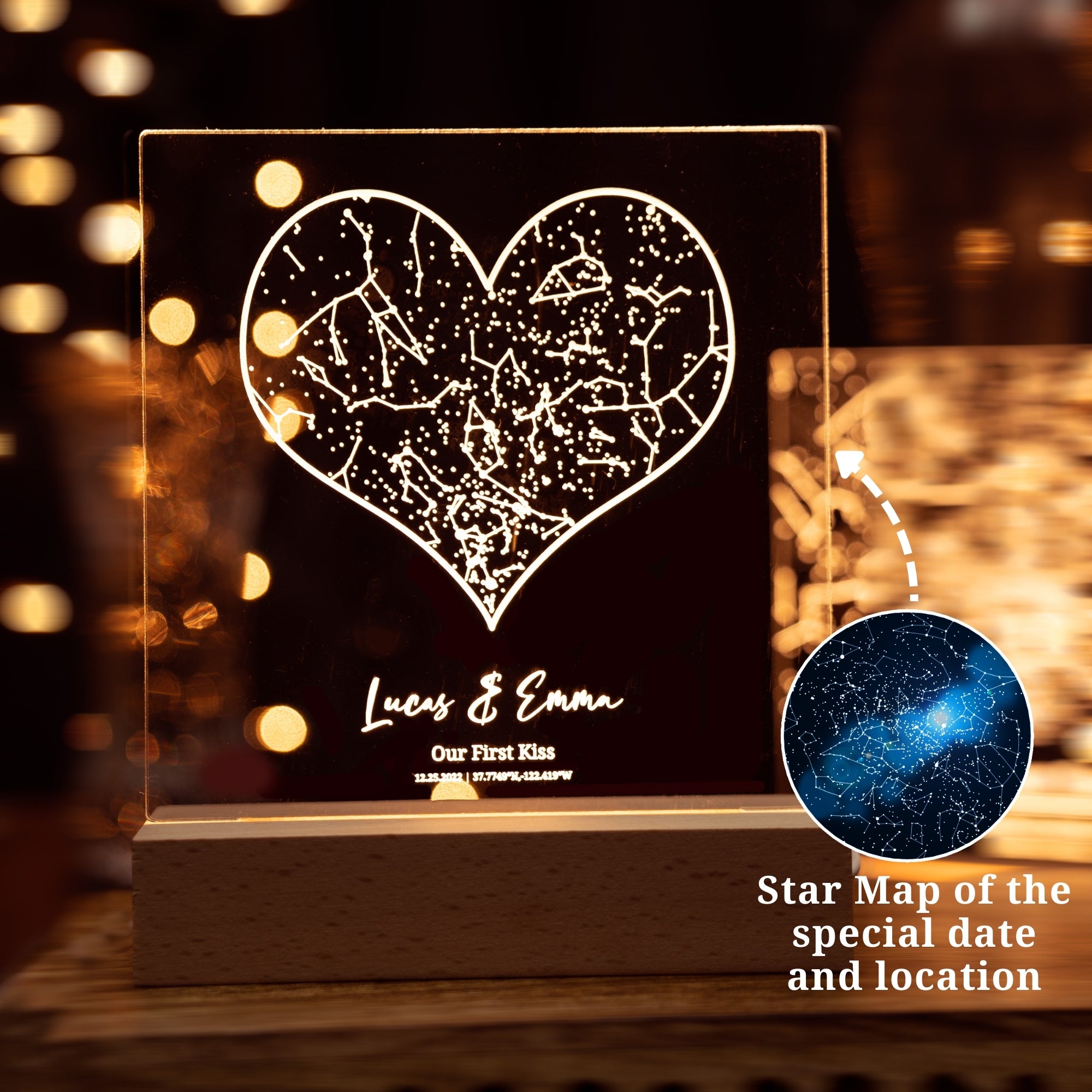Wisconsin Map Star Star Map Poster Digital Constellation Map Print Star Chart Print ...